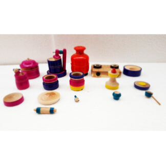 Indian toys-choppu Jaman set-Wood eco Friendly-Wooden Kids Toy Kitchen Set