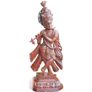 buy lord krishna wooden statue